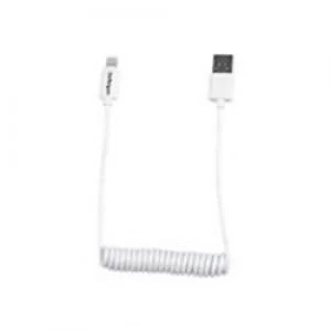 image of StarTech.com 2ft Coiled Lightning/USB Cable