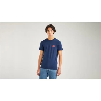 image of Levis Levis 2Pk Logo CN T Shirt - White/Blue