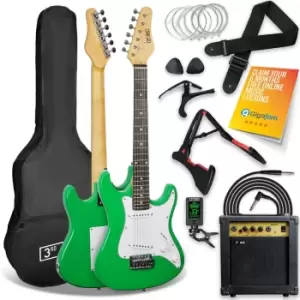 image of 3rd Avenue 3/4 Size Electric Guitar Pack - Green