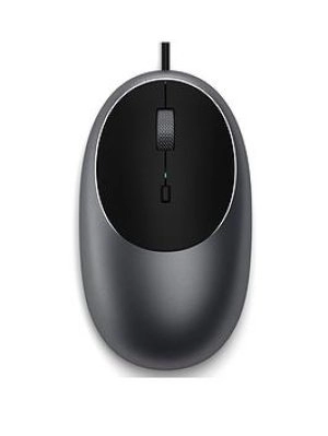 image of SATECHI C1 USB-C Optical Mouse, Silver/Grey,Black