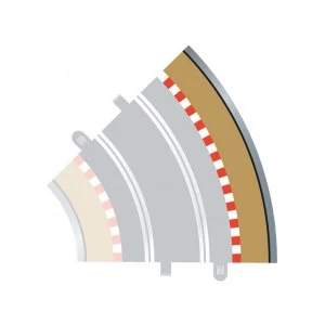 Image of Radius 2 Curve Outer Borders 45&deg; (Set Of 4) Scalextric Accessory Pack