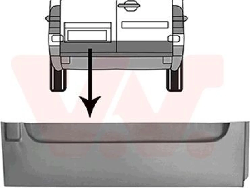Image of VAN WEZEL Rear door VAN WEZEL 3076149