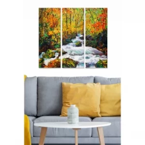 Image of MDF125402147 Multicolor Decorative MDF Painting (3 Pieces)