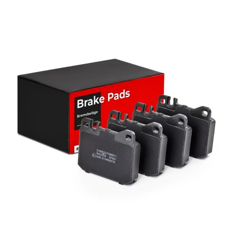 Image of STARK SKBP-0010334 Brake pad set Front Axle, excl. wear warning contact, with anti-squeak plate Brake Pad Set,disc brake (402)