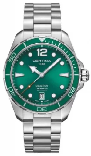 image of Certina DS Action Chronometer Green Dial C0324511109700 Watch