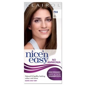 Image of Clairol Nice'n Easy Light Brown 755 Non-Permanent Hair Dye