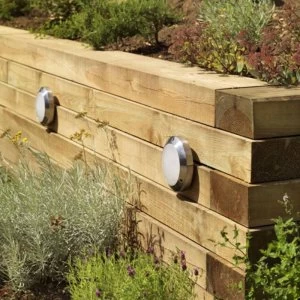 Image of 1 Light Outdoor Bulkhead Wall Light Polished Aluminium IP65, G9
