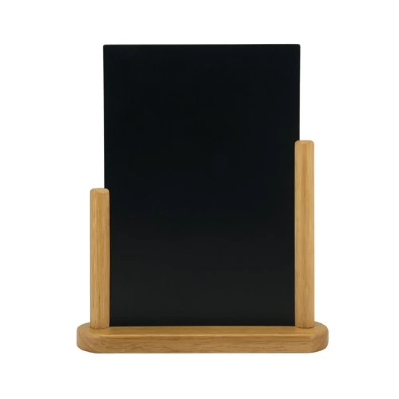 Image of Deflecto Deflecto Double Sided Small Countertop Chalkboard Information Display Teak TCB-SM-TE TCB-SM-TE