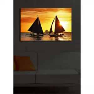 Image of 4570?ACT-10 Multicolor Decorative LED Lighted Canvas Painting