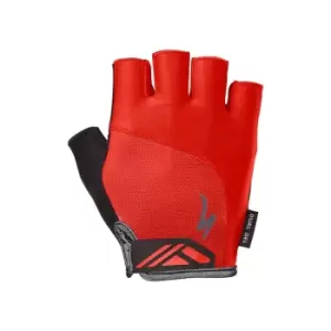 image of 2019 Specialized Body Geometry Dual-Gel Short Finger Gloves in Red