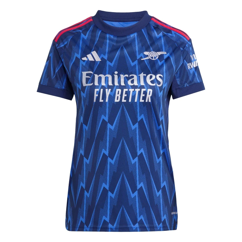 Image of adidas Arsenal Away Shirt 2025 2026 Womens Blue/Grey female 8 (XS)