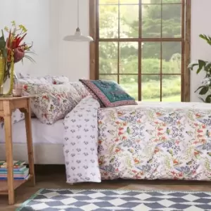 Image of Cath Kidston Paper Birds Pink Duvet Cover Bedding Bet Set Double Reversible 200 Thread Count 100% Cotton - Pink