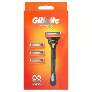 image of Gillette Fusion 5 Manual Razor and 4 Blades Special Pack