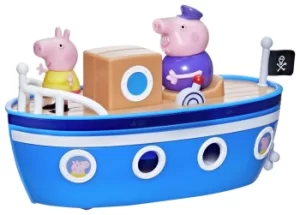 Image of Peppa Pig Grandpa Pig's Cabin Boat Pre-school Toy