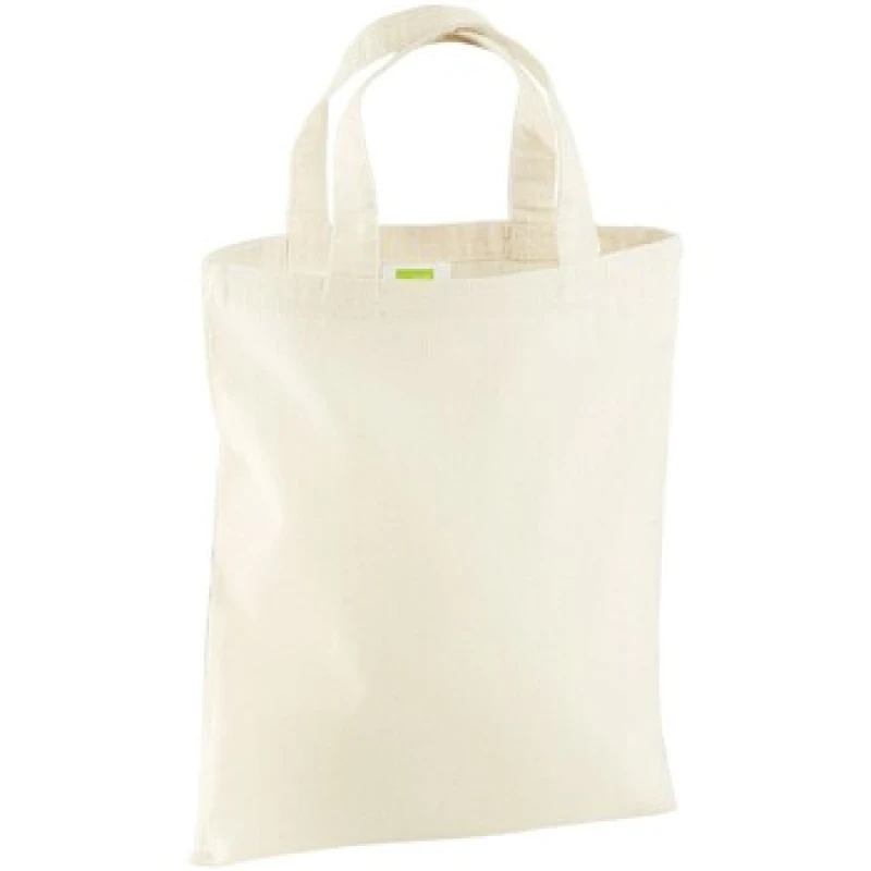 Image of Westford Mill Mini Reusable Tote Bag in Natural Natural Unisex One Size