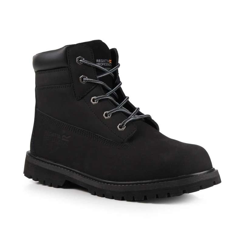 Image of Regatta Mens Expert Safety Boots Black unisex UK 6