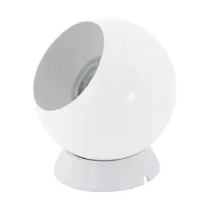 Image of Table Desk Lamp Colour White Steel In Line Switch Bulb GU10 1x3.3W Included