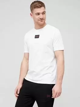 Image of HUGO Diragolino212 T-Shirt - White, Size 2XL, Men