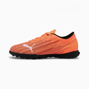 image of PUMA Ultra 4.1 TT Youth Football Boots, Shocking Orange/Black Size 2 Shoes