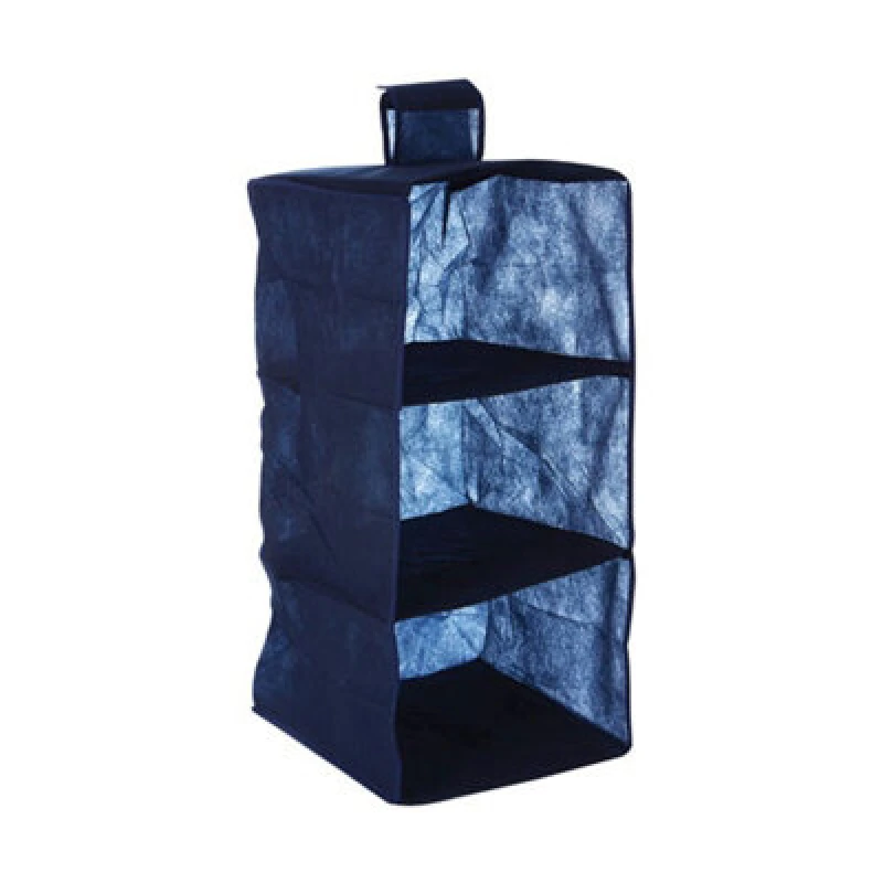 Image of Premier Housewares 3 Sections Hanging Garment Organiser Blue