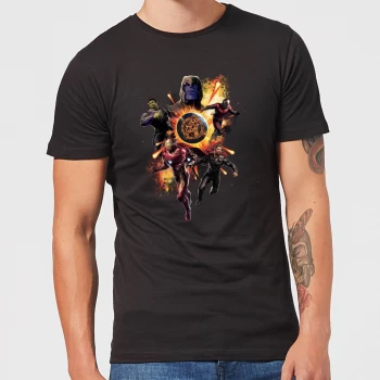 Image of Avengers: Endgame Explosion Team Mens T-Shirt - Black - 3XL - Black