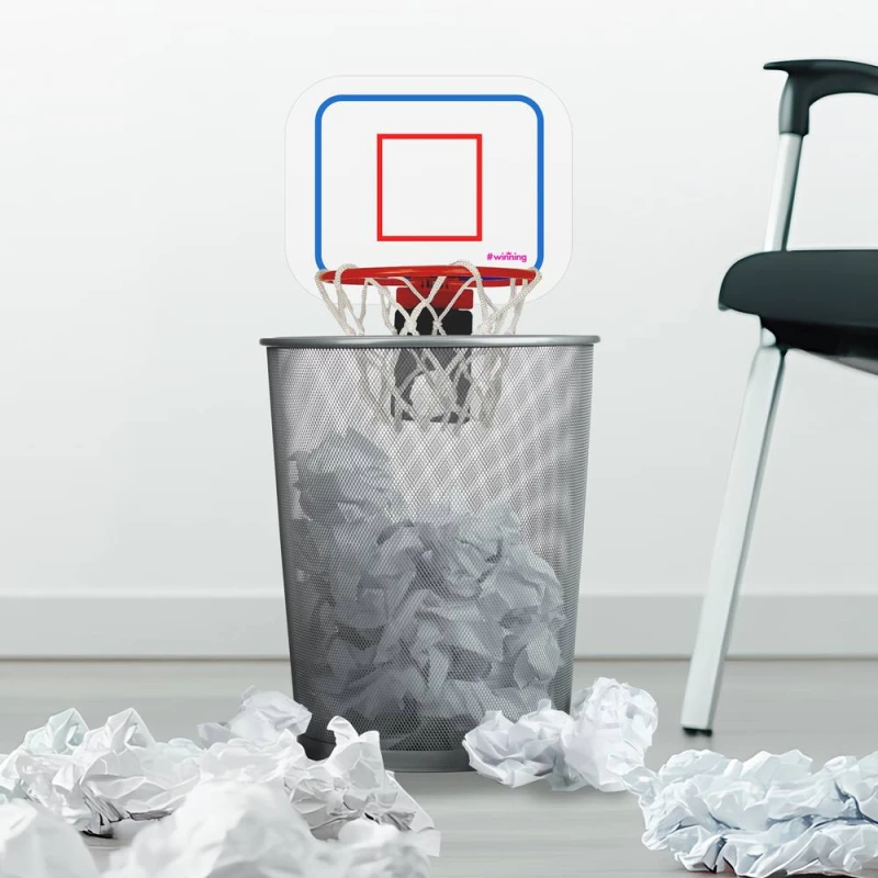 Image of Winning Basketball Net Garbage Bin Game