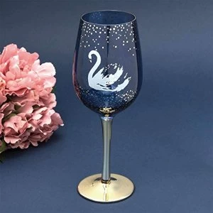 image of Marvellous Mum Swan Wine Glass with Gold Electroplating