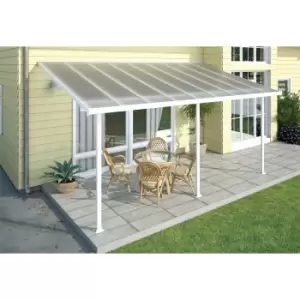 image of Palram - Canopia Feria Patio Cover 3X7.30 White Clear