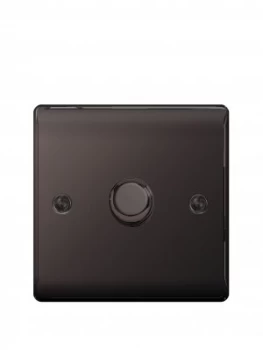 Image of British General Electrical Raised 1G Dimmer Switch - Black Nickel