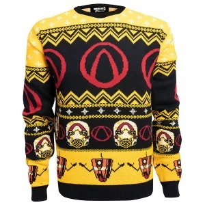 Image of Borderlands Lock Load Loot Christmas Knitted Jumper- Black - L