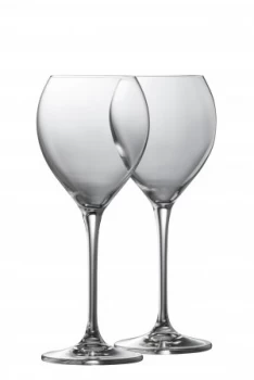 Image of Galway Clarity White Wine Glass Set of 2 White