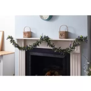 Image of Lavender Flower Garland Purple Artificial Foliage Wedding Decor - Smart Garden