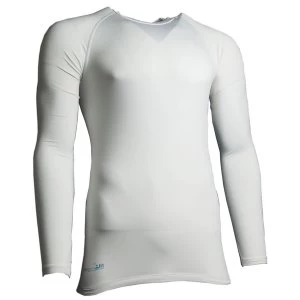 Image of Precision Essential Base-Layer Long Sleeve Shirt Adult White - XXL 48-50"