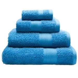Image of Catherine Lansfield Essentials 4 Piece Cotton Face Cloths - Cobalt Blue