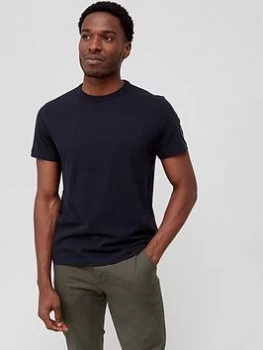 Image of Tommy Hilfiger Recycled Cotton Sleeve Badge T-Shirt - Desert Sky, Desert Sky Size M Men