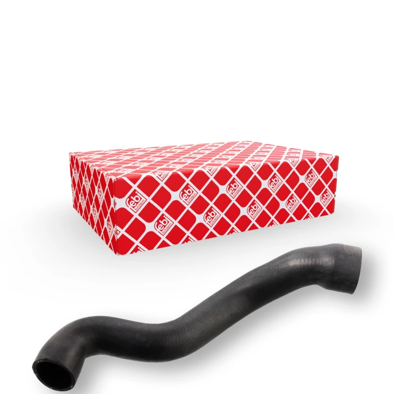 Image of FEBI BILSTEIN 12634 Radiator Hose Rubber with fabric lining, Upper Left Rubber, Rubber with fabric lining Radiator Hose (475)