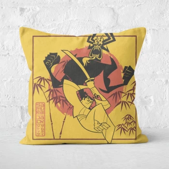 Image of Samurai Jack Eternal Battle Square Cushion - 60x60cm