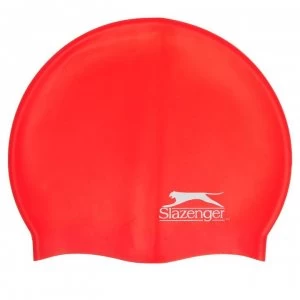 Image of Slazenger Silicone Swimming Cap Adults - Red