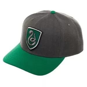Image of Harry Potter - Slytherin Snapback Cap (Grey/Green)
