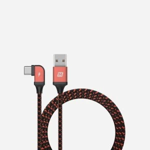 Momax Go Link L-shape Type C to USB Cable (1.2m) DA13R - Red