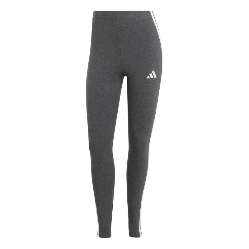 Image of adidas Essentials 3 Stripe Leggings Womens Dark Grey female XL (20-22)