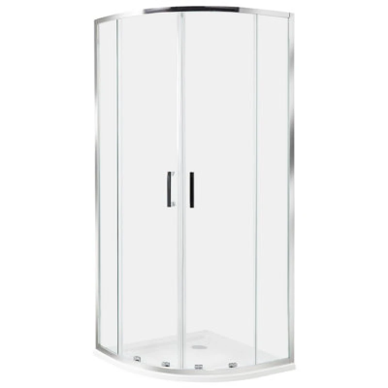 Image of Beliani Shower Enclosure Jukatan 800 X 800 X 1850 mm Silver