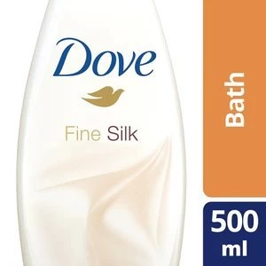 Image of Dove Silk Cream Bath 500ml
