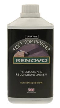 image of Soft Top Reviver - Dark Red - 500ml RHRRED5001138 RENOVO