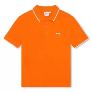 Boss Small Logo Polo Shirt - Orange