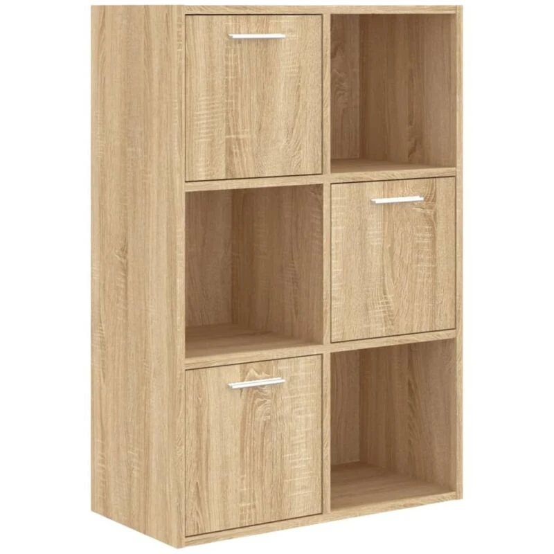 Image of VIDAXL Vidaxl - Storage Cabinet Sonoma Oak 60x29.5x90cm Engineered Wood 801137