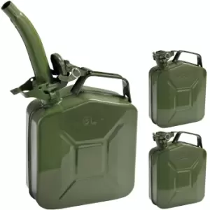 Jerry Can 3Pcs Steel 5L incl. Pourer