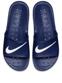 Image of Nike Kawa Shower Sliders - Blue/White, Size 11, Men