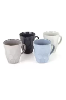 Image of Fossil Embossed Mug, Set of 4