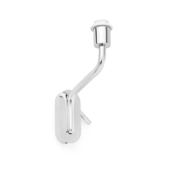 image of Eterna 1 Light Indoor Wall Reading Light Chrome - Shade Not Included, E27